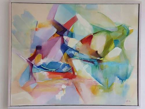 Vends tableau art moderne signé
