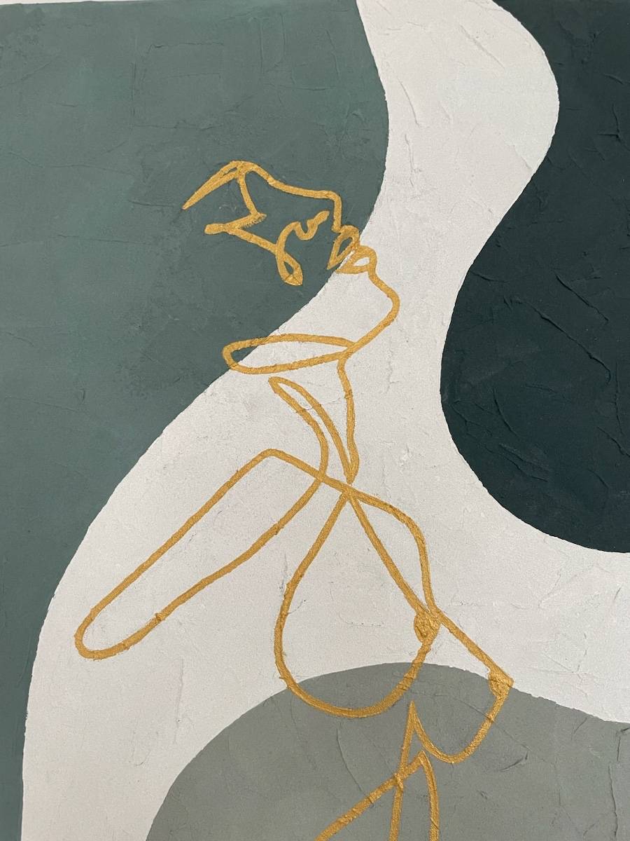Vends tableau peinture acrylique abstrait 70x50cm