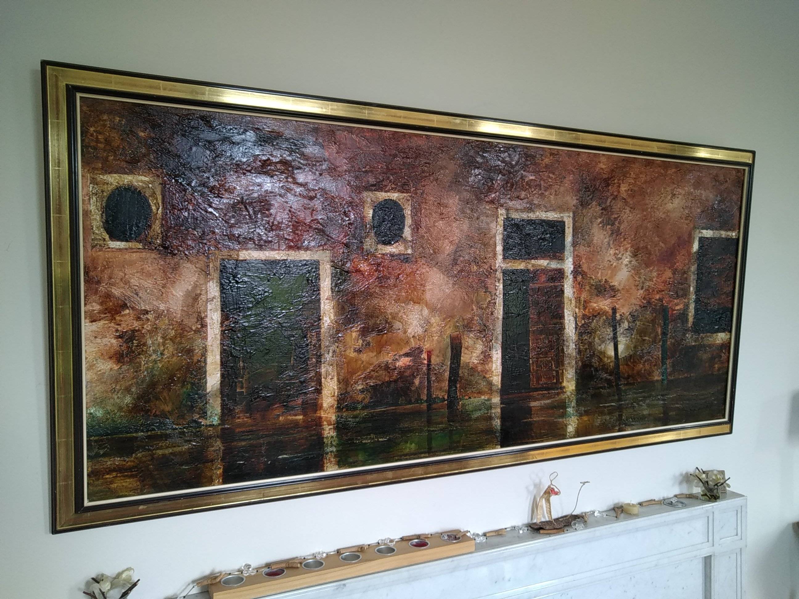 Vends tableau thème "Venise" peintre Christian Weppe dit Chris