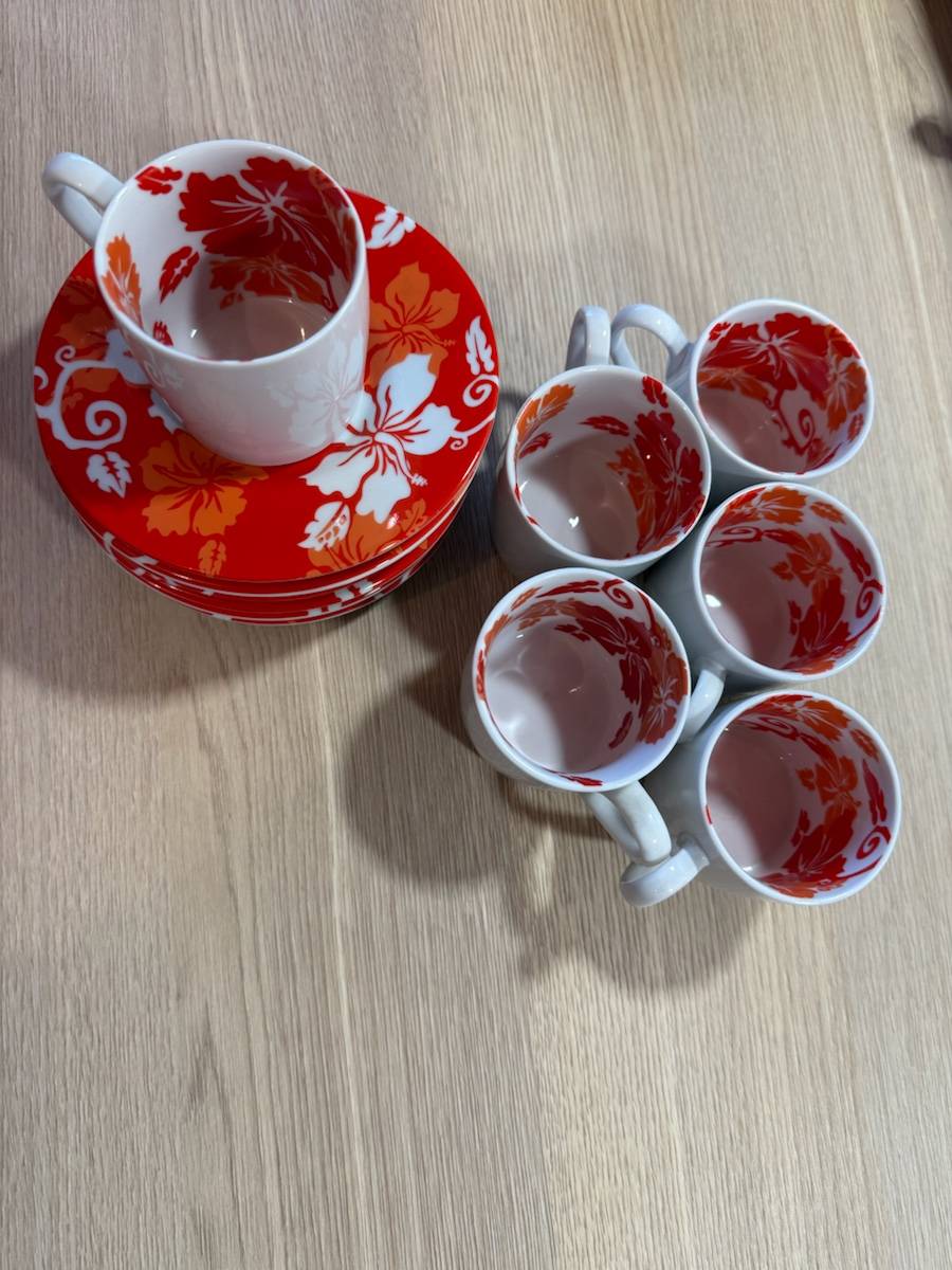 Vends 6 tasses à café