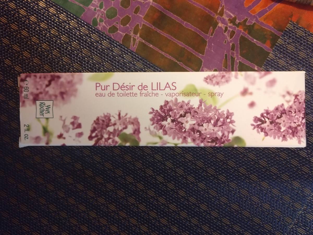 Vends eau de toilette Pur Désir de Lilas Yves Rocher