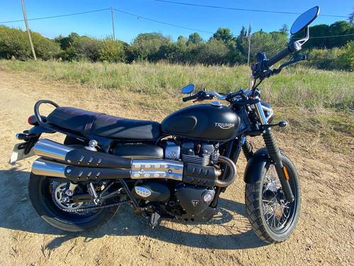 Vends moto Triumph Street Scrambler, 8 400 km · 2018