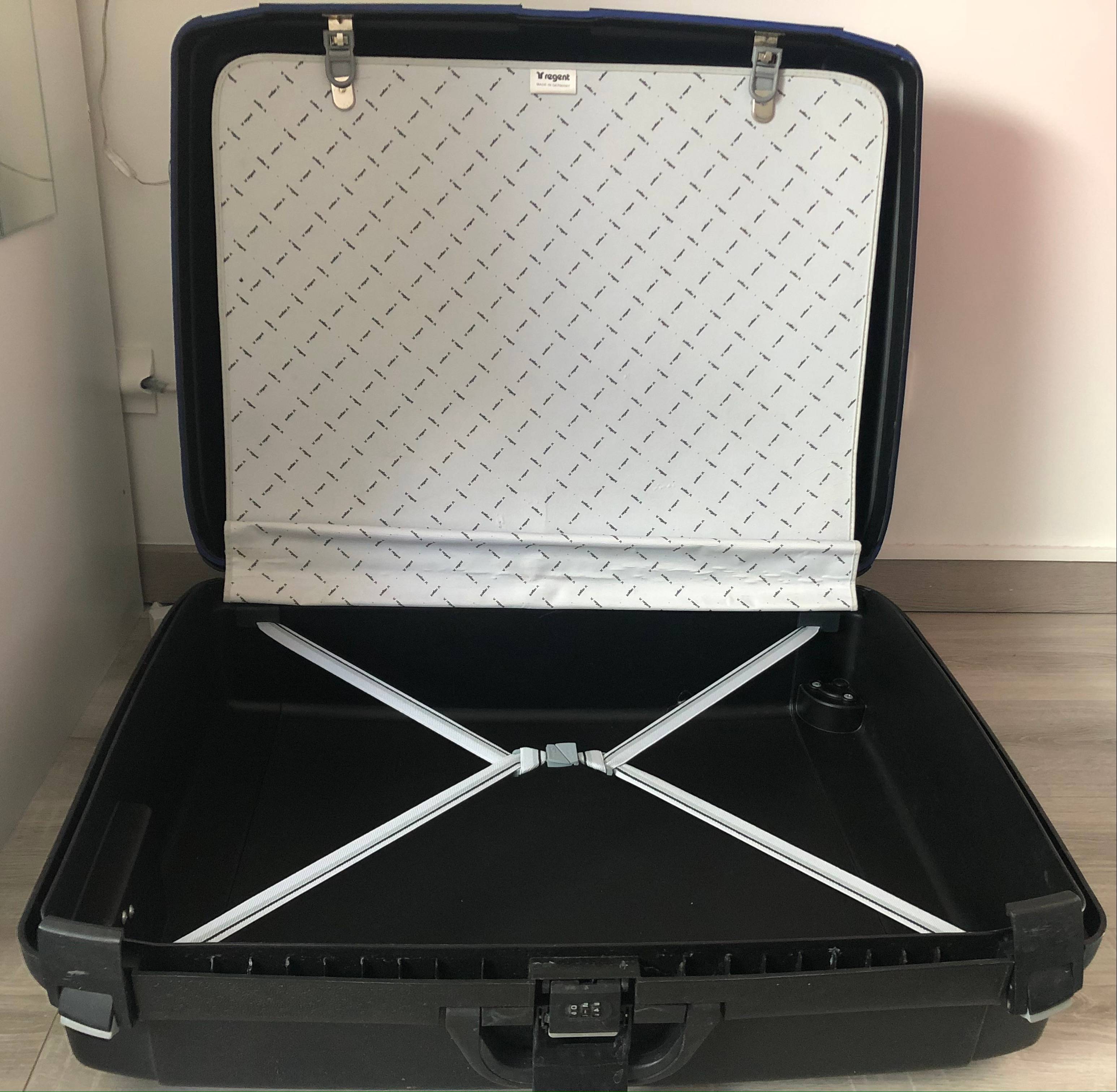 Vends valise noire à coque rigide marque "Régent"
