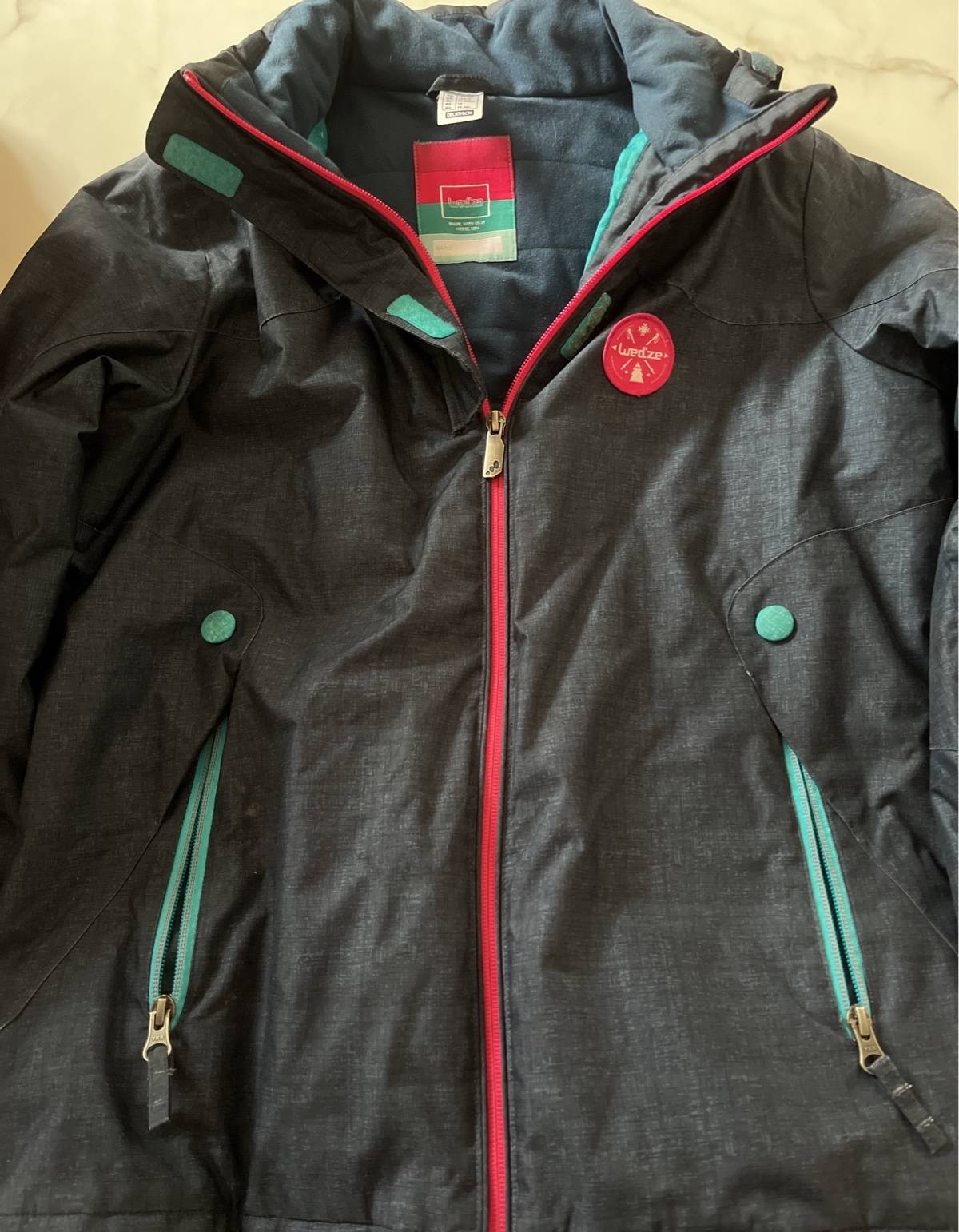 Veste Femme Vestiaires Taille XS (14 Ans / 34) - Gris, Col Tailleur, Coton