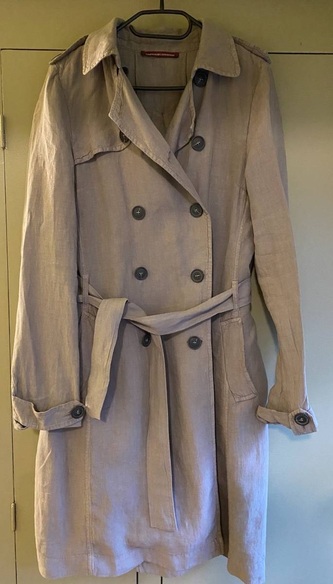Vends trench/veste/manteau d’été en lin gris - Taille L