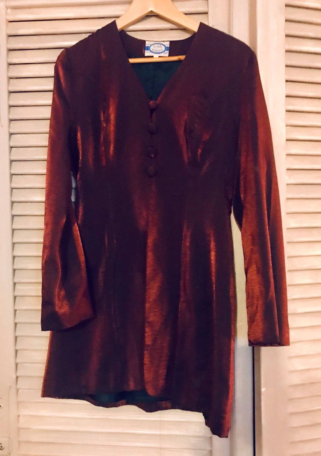 Vends veste moirée entre vieux rose et bordeaux