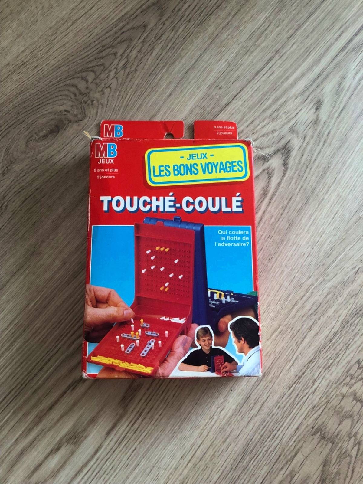 Gioco Di Carte Battaglia Navale - Touché-Coulé - Versione Francese - Gioco Da Tavolo Per 2 Giocatori, Dai 5 Anni In Su - 2
