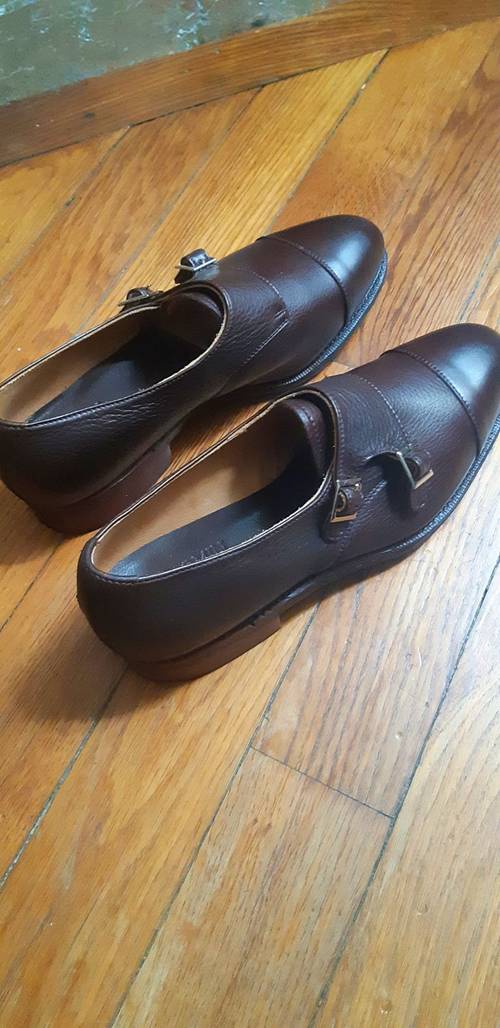 Vends chaussures boucles marron femme Meermin taille 38/39