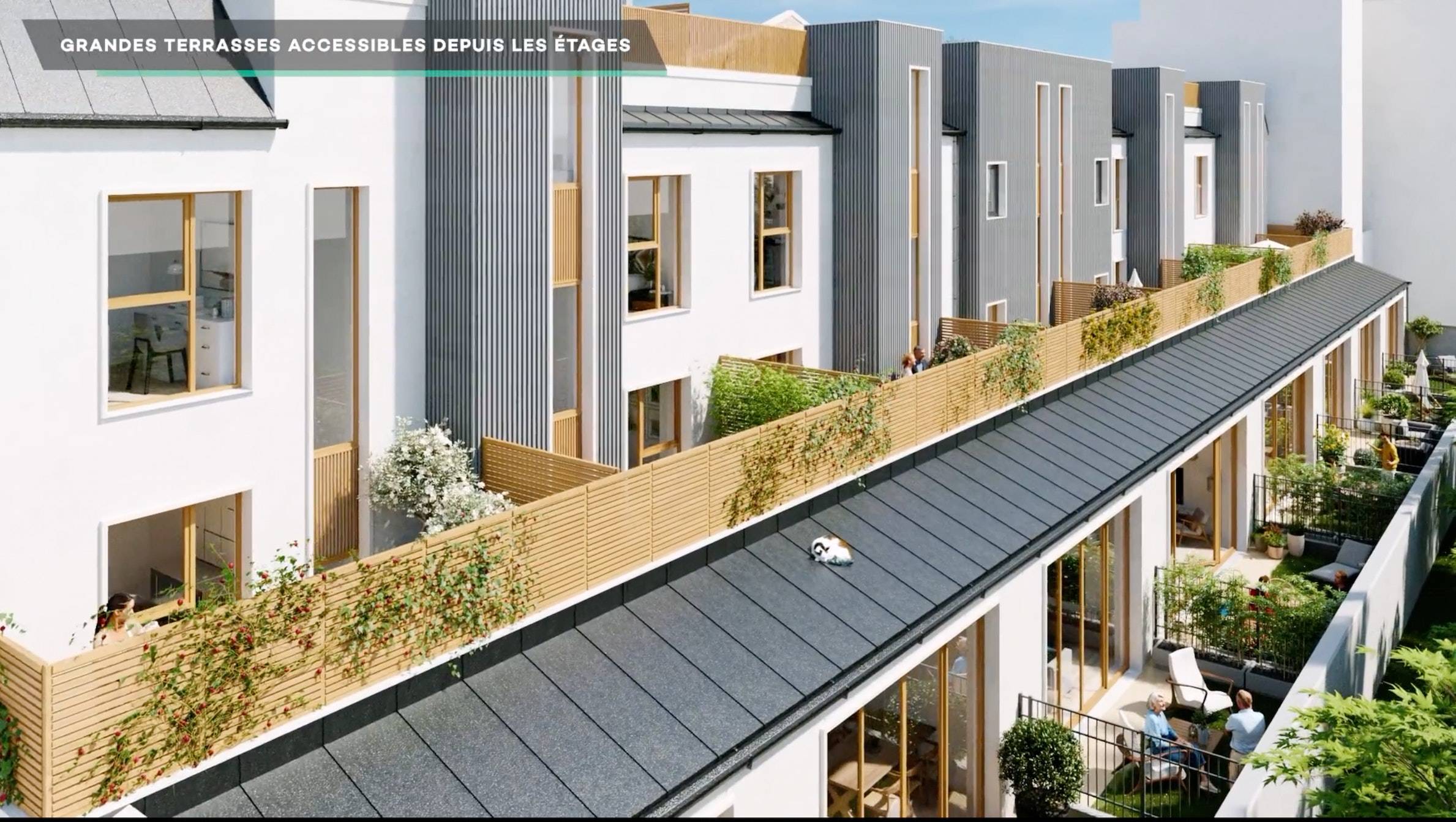 Vends programme de 8 maisons neuves - 3 chambres, 103m² - Asnières-sur