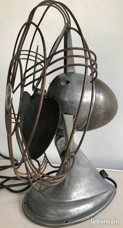 Ventilateur Sur Pied Design Arden Fanimation - Tripode Noyer Et Grille Nickel Satiné, 3 Vitesses, Garantie 3 Ans