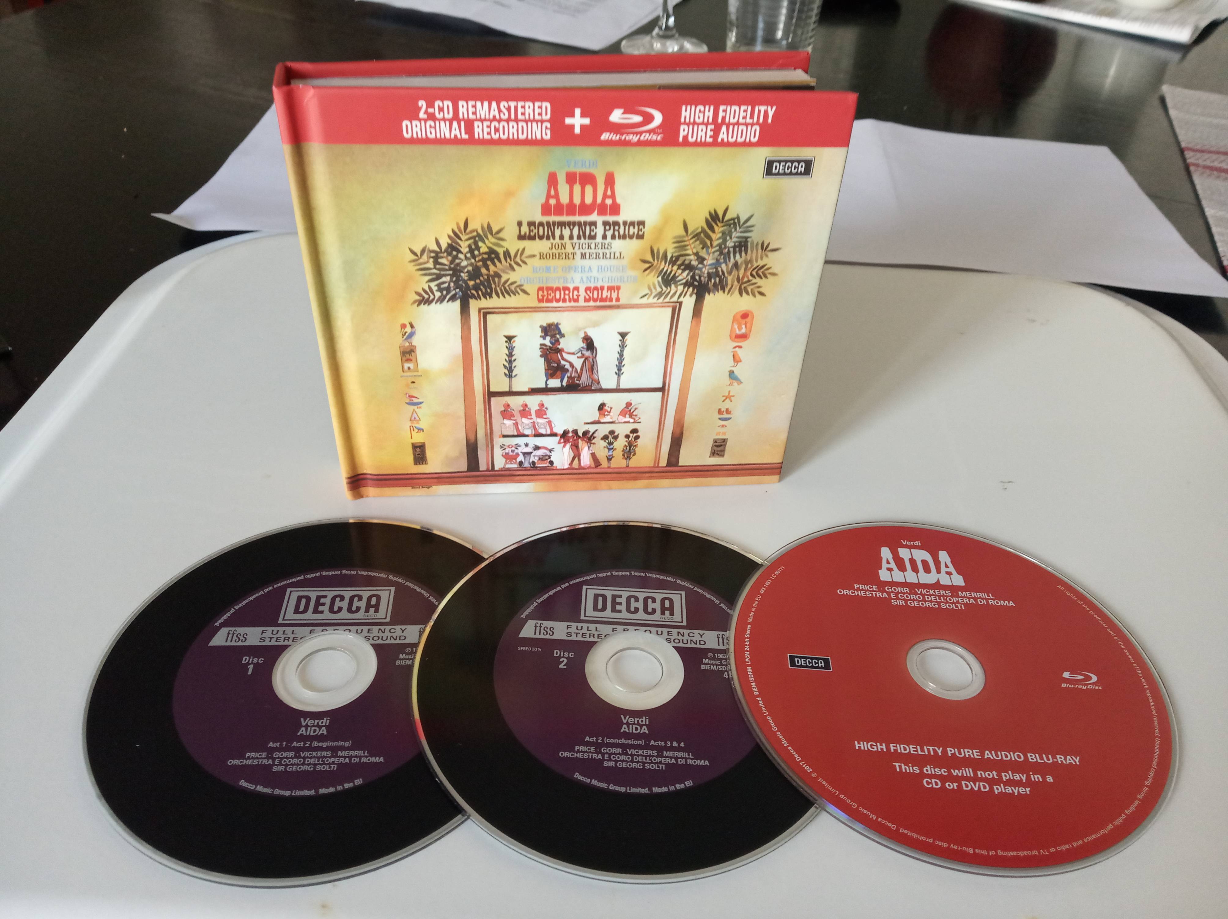 Verdi : Aïda, 2 CDs + BluRay audio, opéra, musique classique
