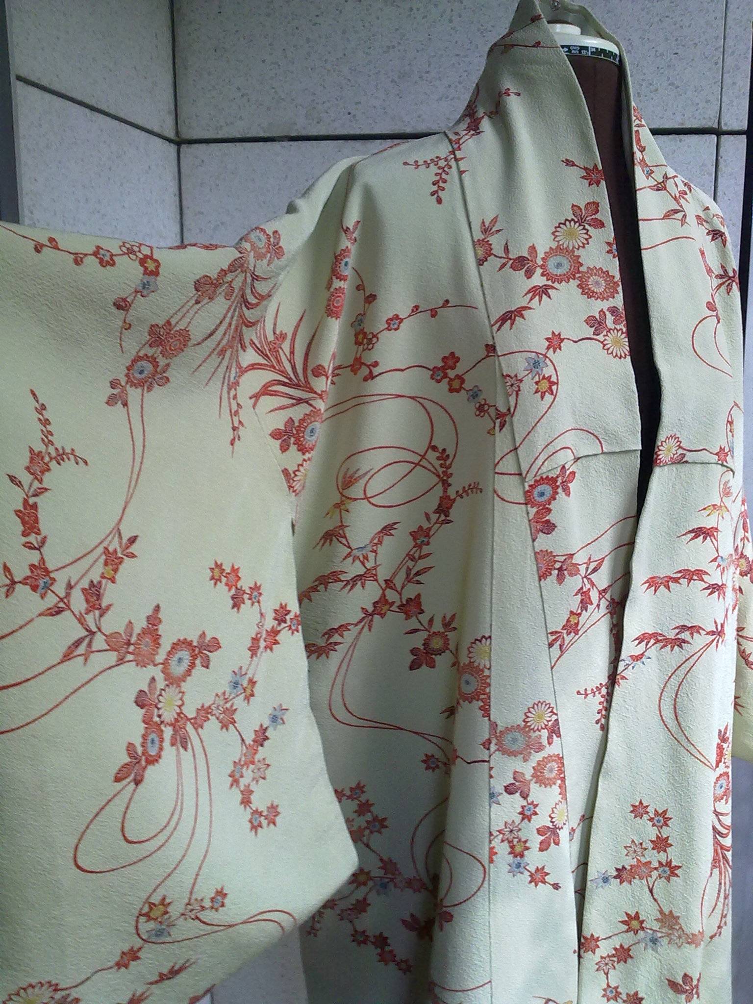Véritable kimono japonais en soie - Taille 40