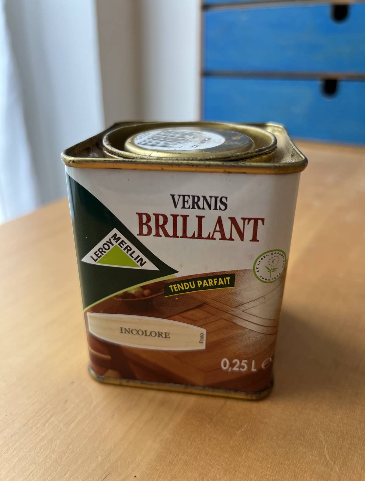 Vends vernis brillant incolore Leroy Merlin
