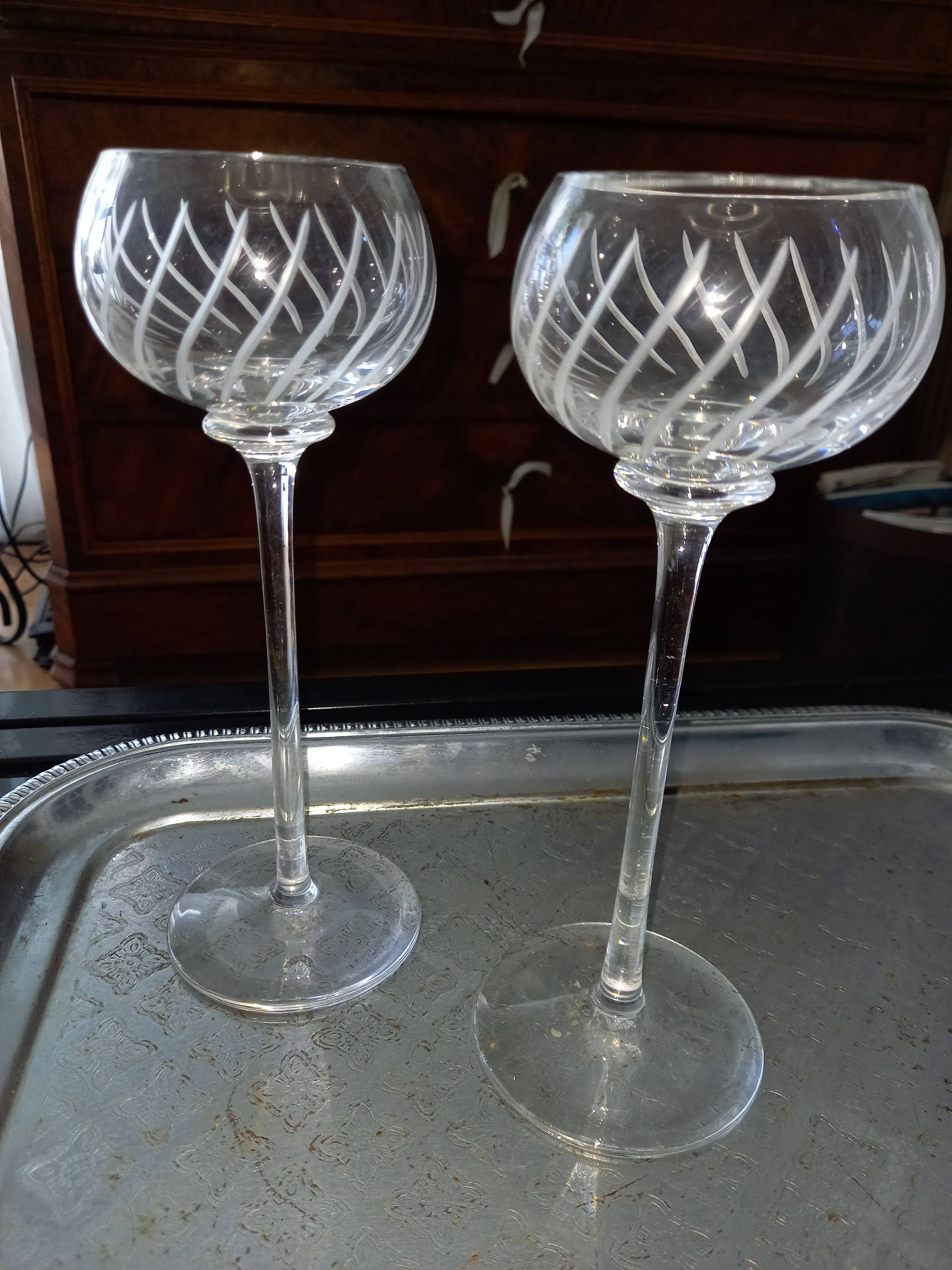 Vends verres en cristal Saint Louis Hermès