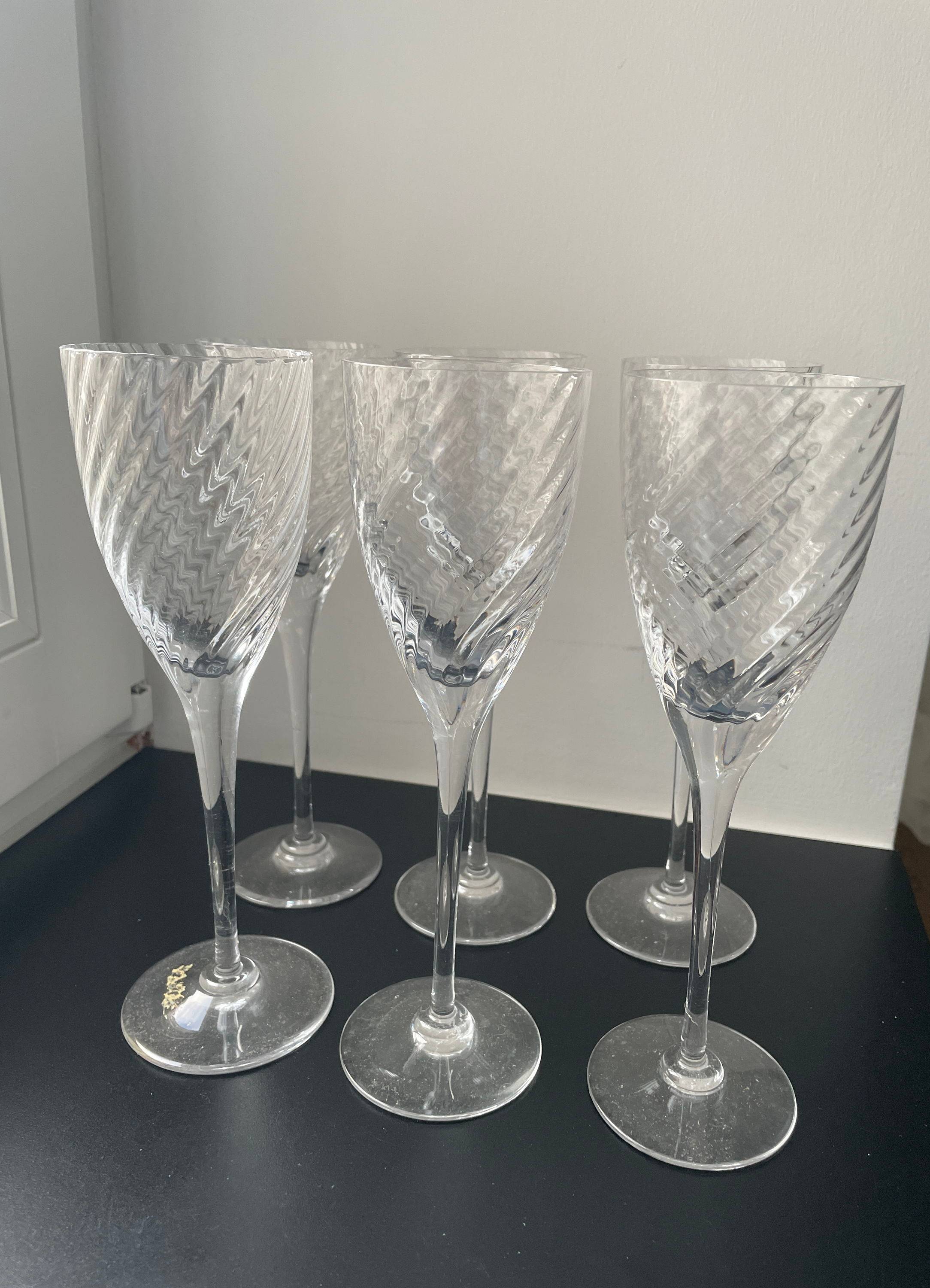 6 Verres à vin Cristal de Lorraine - 21 cm