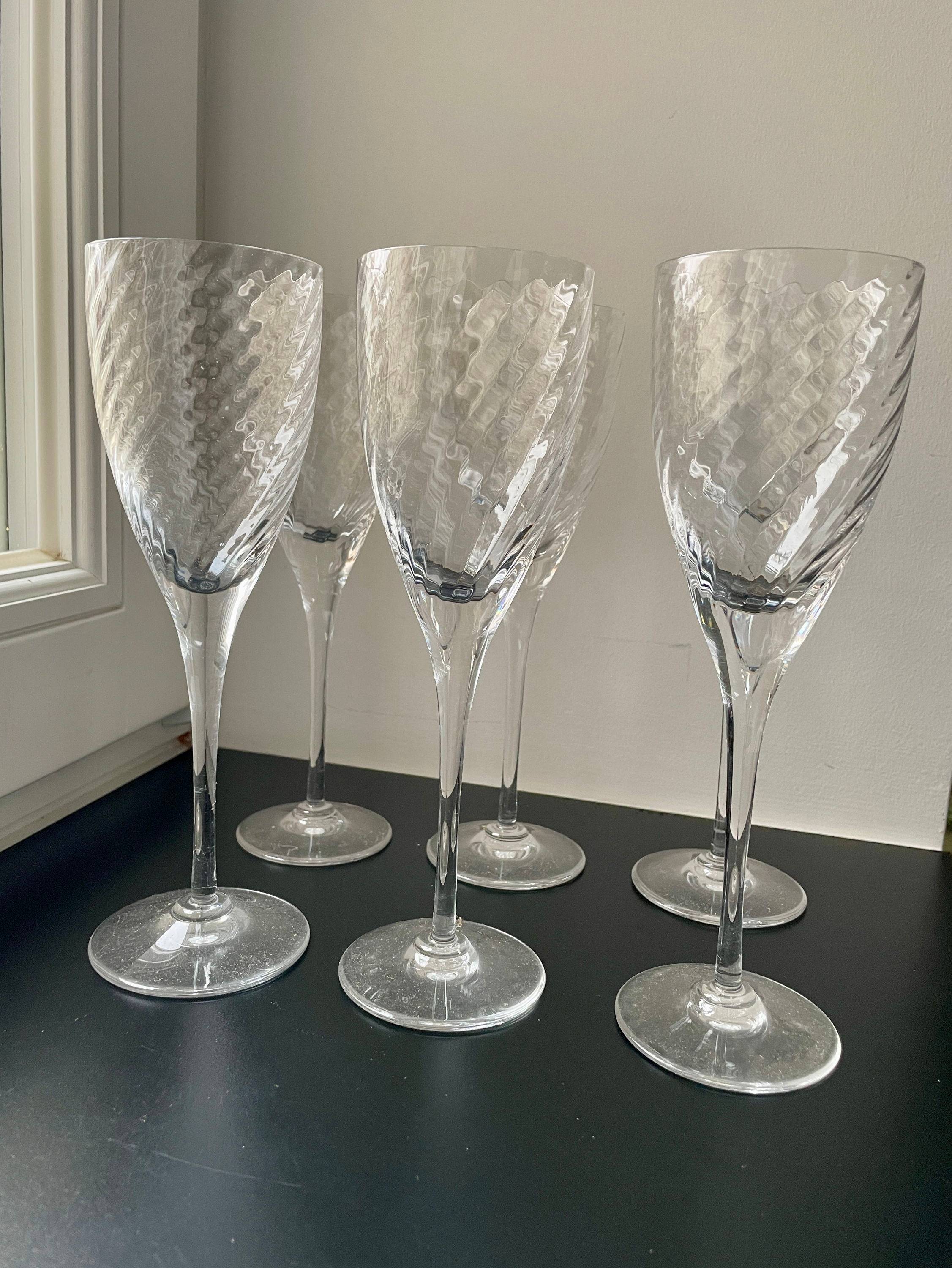 6 Verres à vin Cristal de Lorraine - 22 cm
