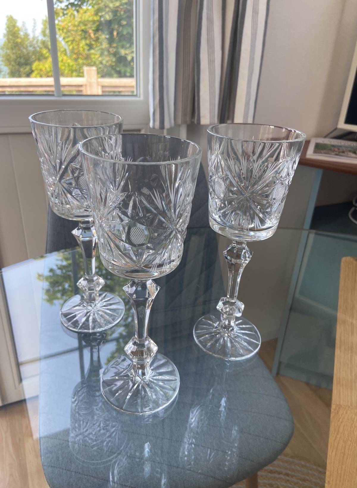 3 verres Cristal très lourd