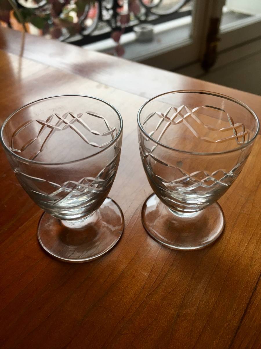 7 verres à liqueur en cristal St Louis