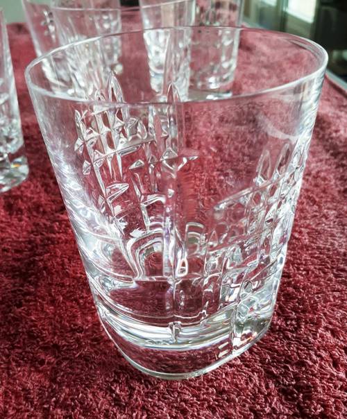 6 verres à whisky en cristal + carafe