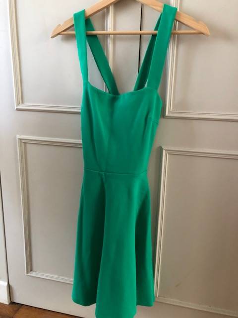 Robe verte à bretelles, en excellent état - Taille XS