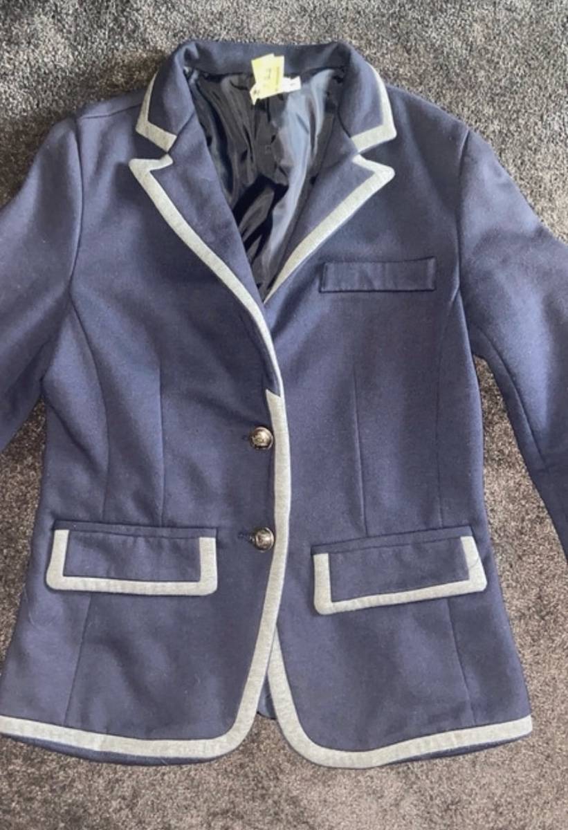 Blazer Hackett Laine Tweed Bleu Marine – Taille 40 – Neuf Sans étiquettes