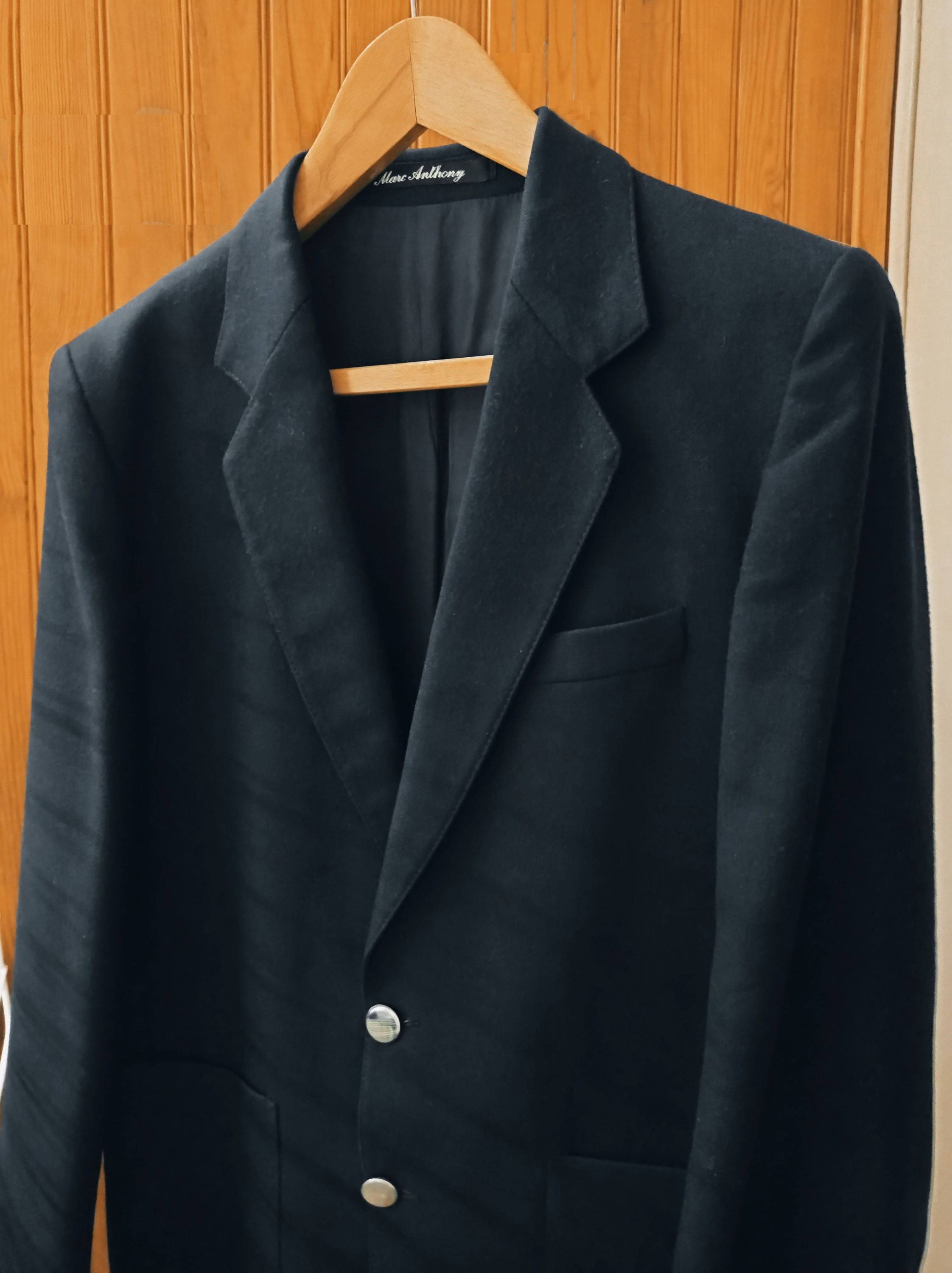 Vends veste blazer en pure laine vierge bleu marine - Taille M