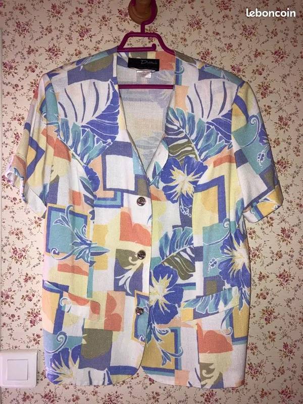 Veste bleue (ensemble possible)
