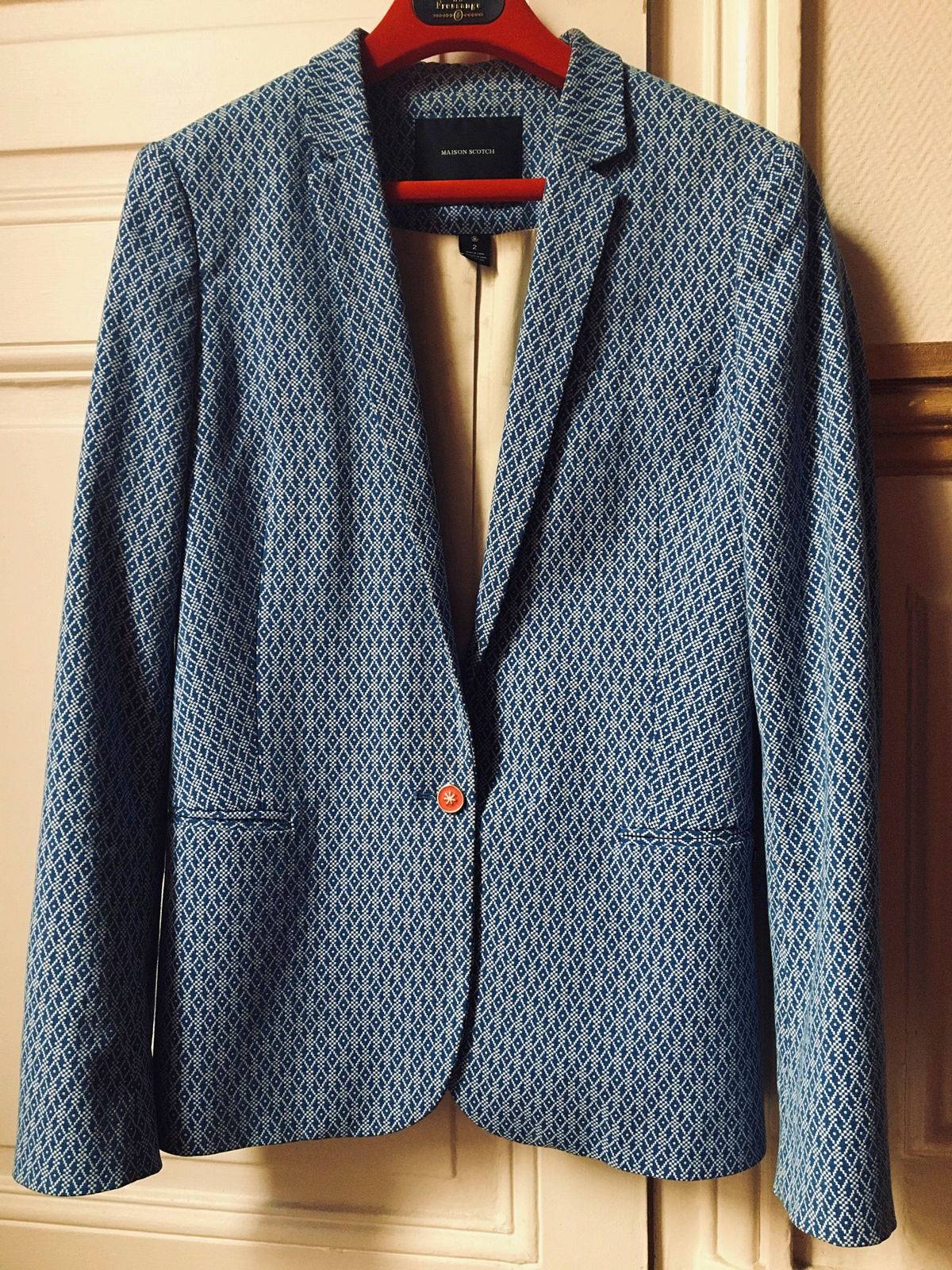 Veste bleue, taille 38/40, très bon état, Maison Scotch