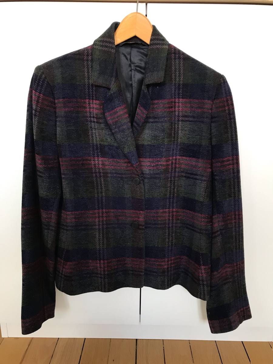 Veste courte écossaise Laura Ashley, taille 40, état impeccable
