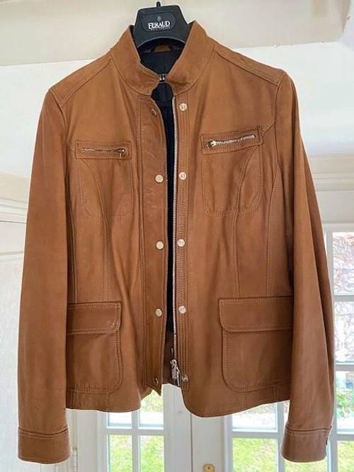 Veste cuir veau Fratelli Rossetti - Taille XL
