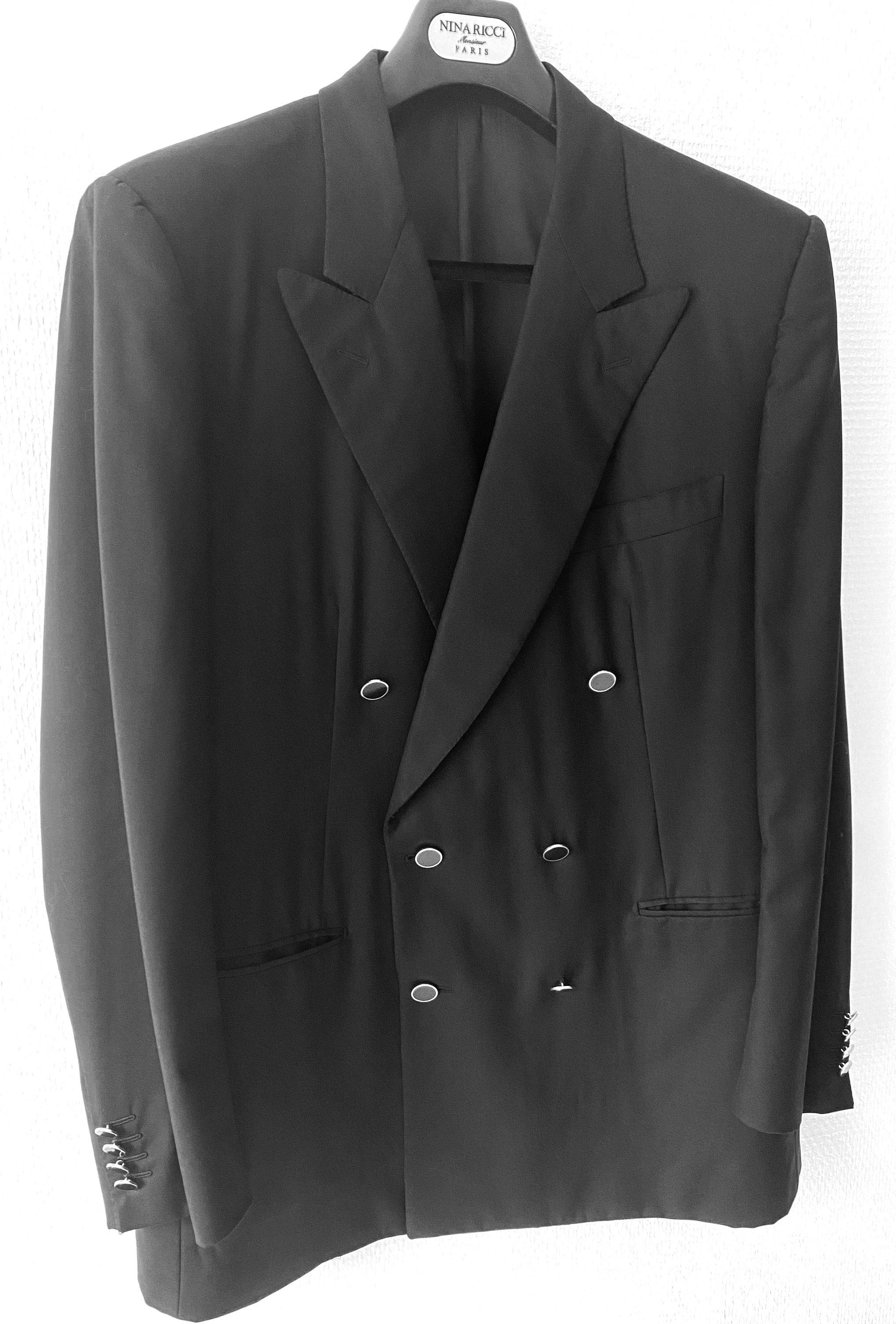 Vends veste homme blazer croisée en soie et super 150 - Taille L