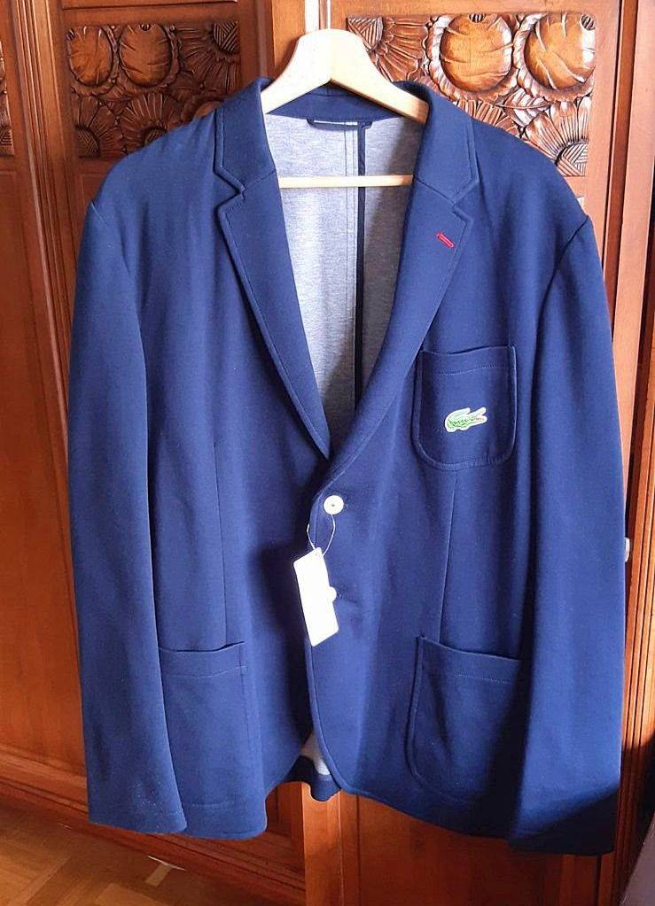 Veste Lacoste bleu marine (Taille 54, neuve)