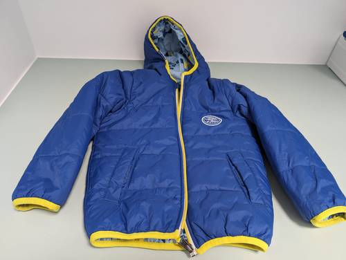 Veste de ski réversible et imperméable avec poches, pour enfant 3-4ans