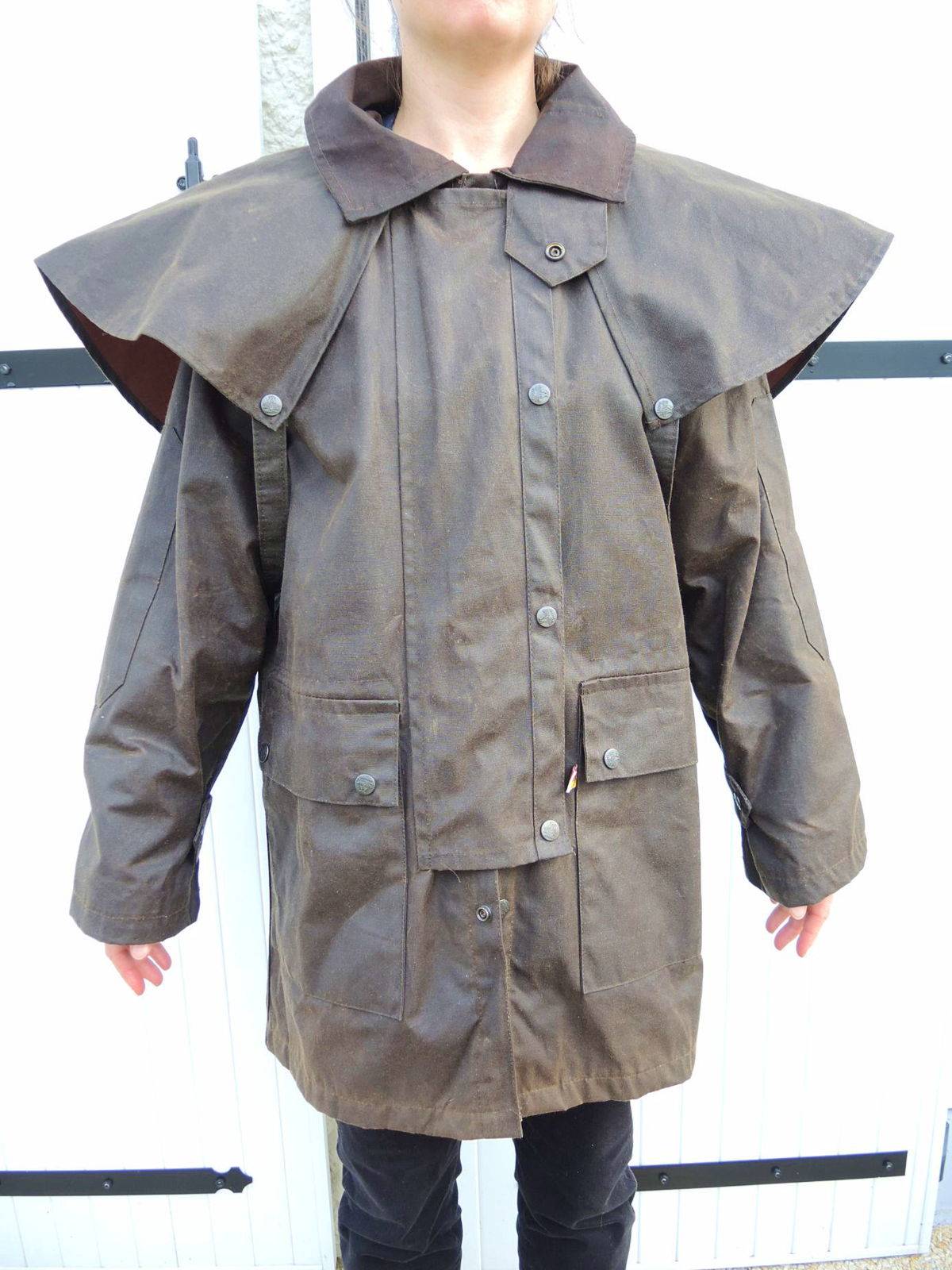 Veste sportwear coton enduit taille 40