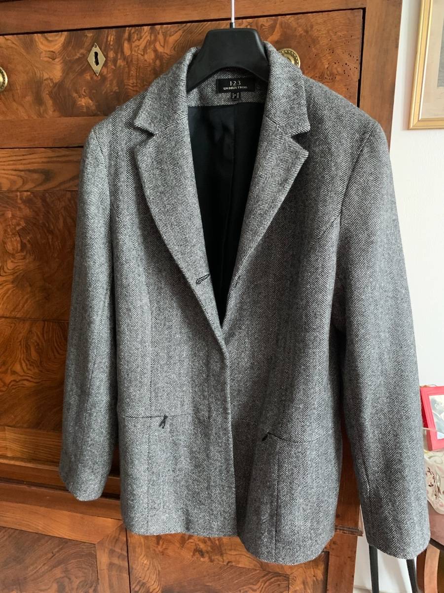 Dkny Veste Man Gris Foncé Donna Karan New York Neuf Taille 44 GC129LZ