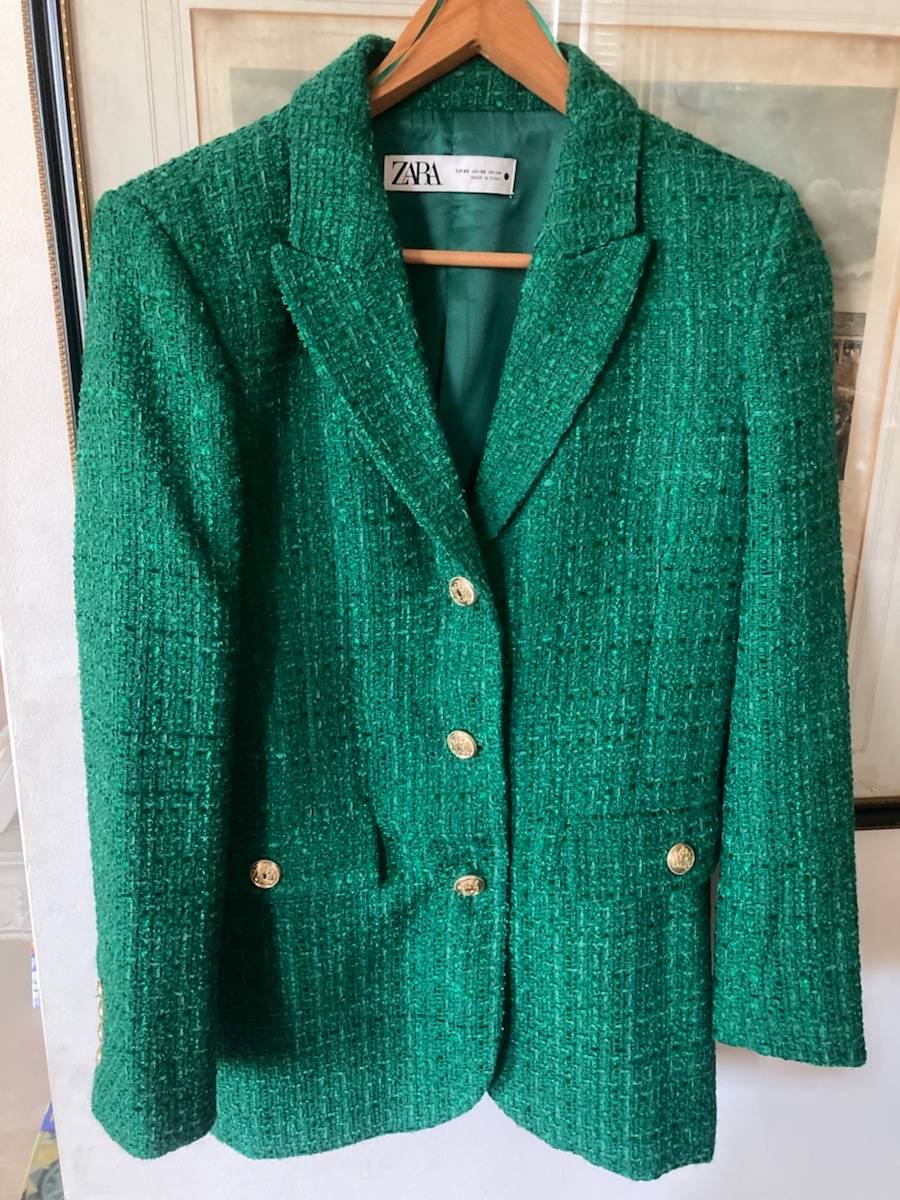 Zara best sale veste verte