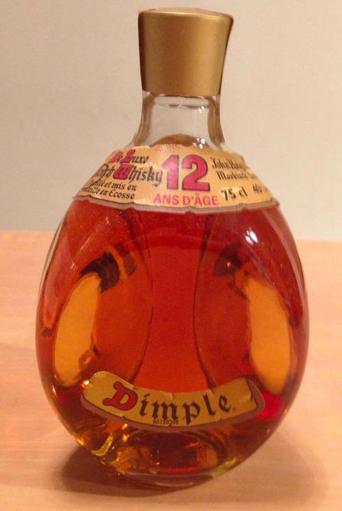 Vieille bouteille de Whisky DIMPLE de HAIG (années 80) jamais ouverte