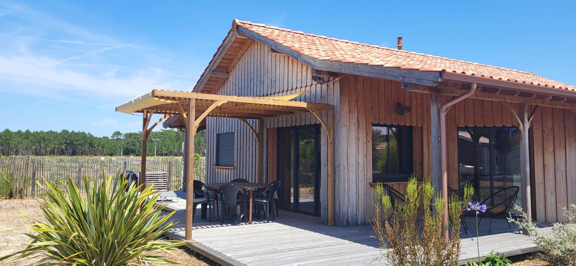 Loue villa neuve en bois au bord de l’océan Montalivet - 6 couchages