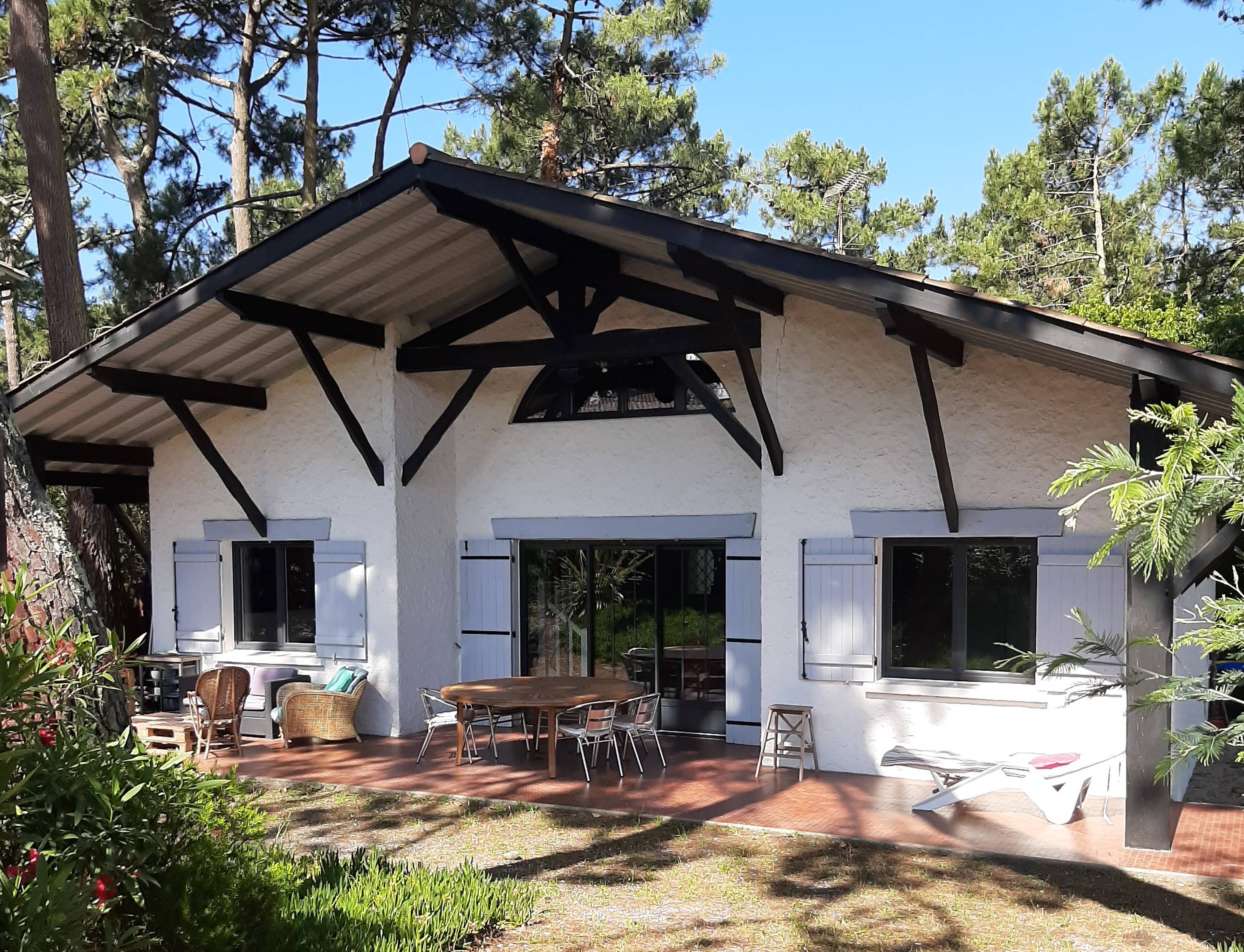 Loue villa en deuxième ligne au Cap Ferret (La Vigne), à 30m du Bassin - 10 couchages