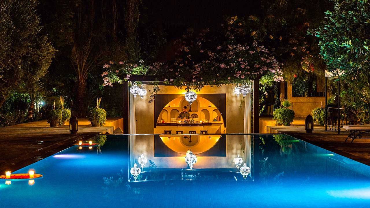 Loue villa de standing à Marrakech, 14 couchages, grand jardin - Maroc