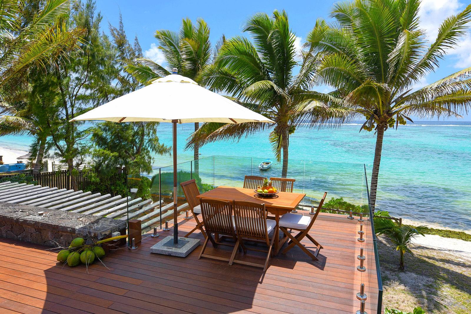 Loue villa pied dans l’eau - 8 couchages - Palmar, Île Maurice