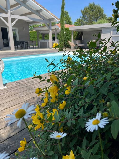 Loue maison spacieuse avec piscine, proche golf de Seignosse - 8 couchages