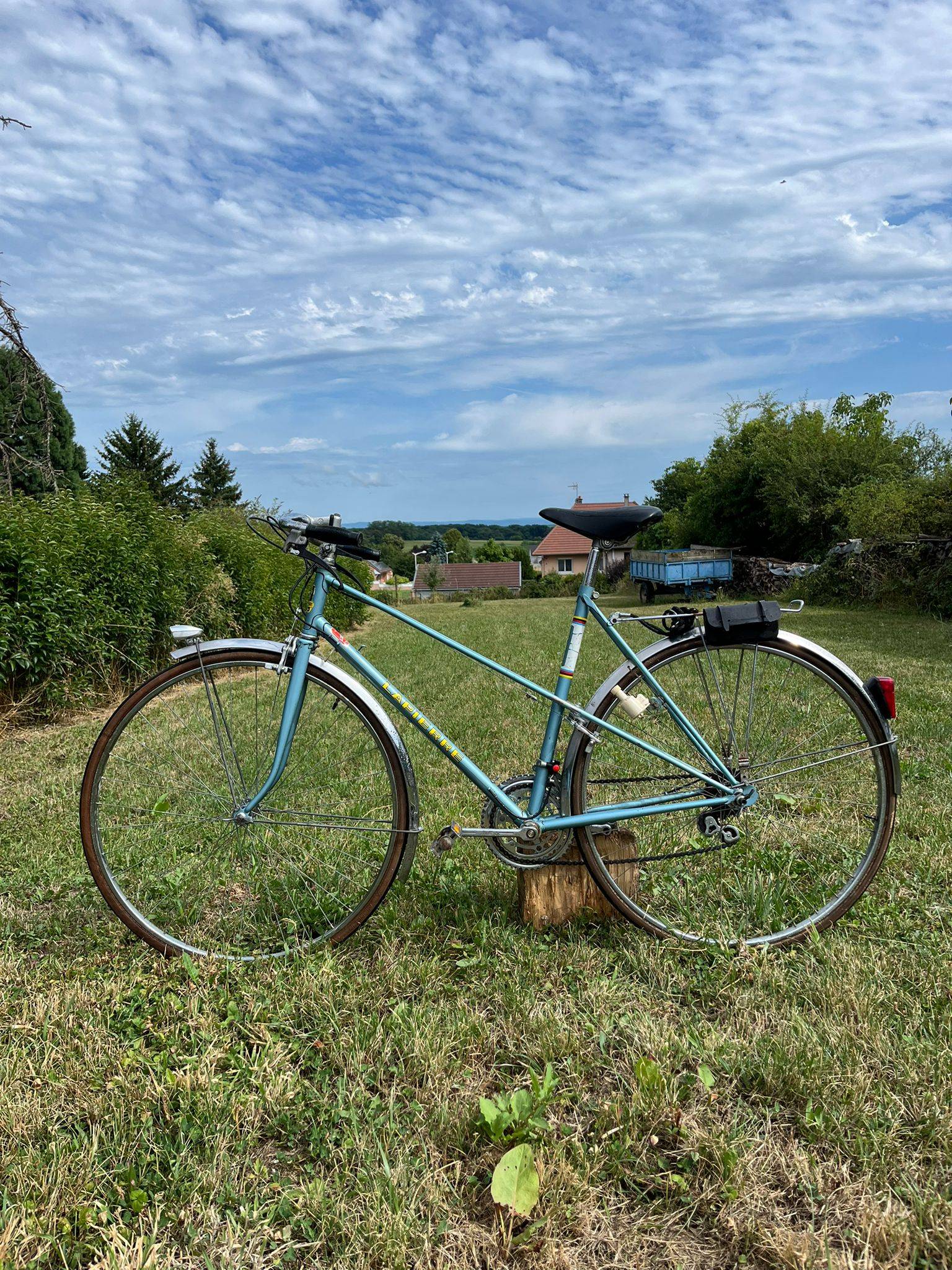 Vélo de ville/ VTC bleu vintage Lapierre – Années 70/80 – Très bon état