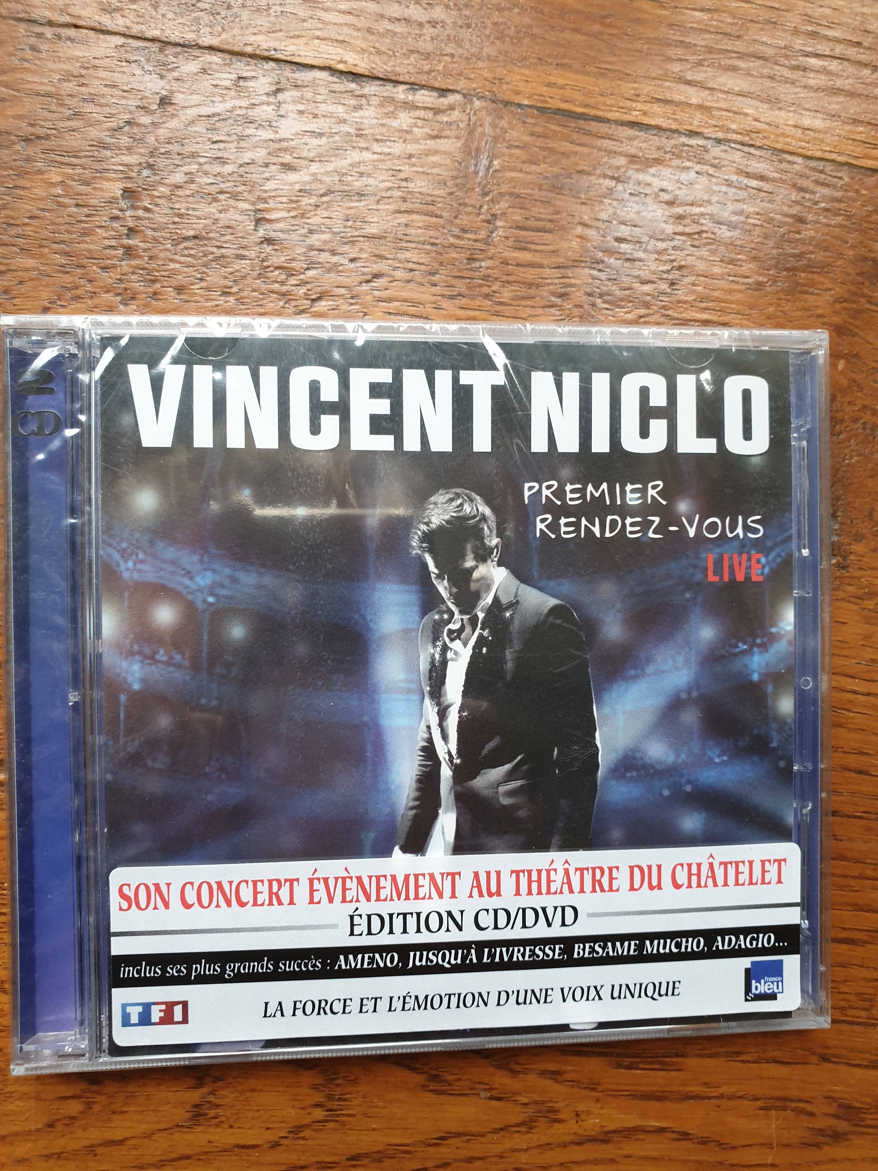 Vincent Niclo neuf sous blister concert évènement