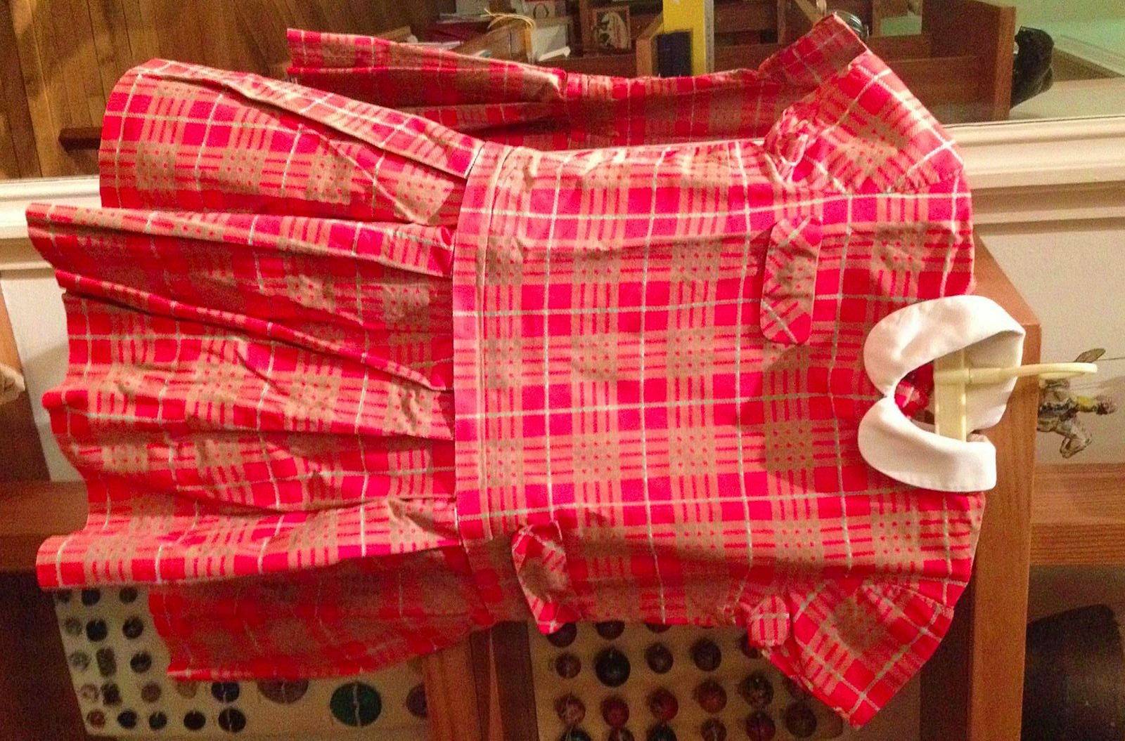 Robe vintange écossaise années 60 - taille 6 ans