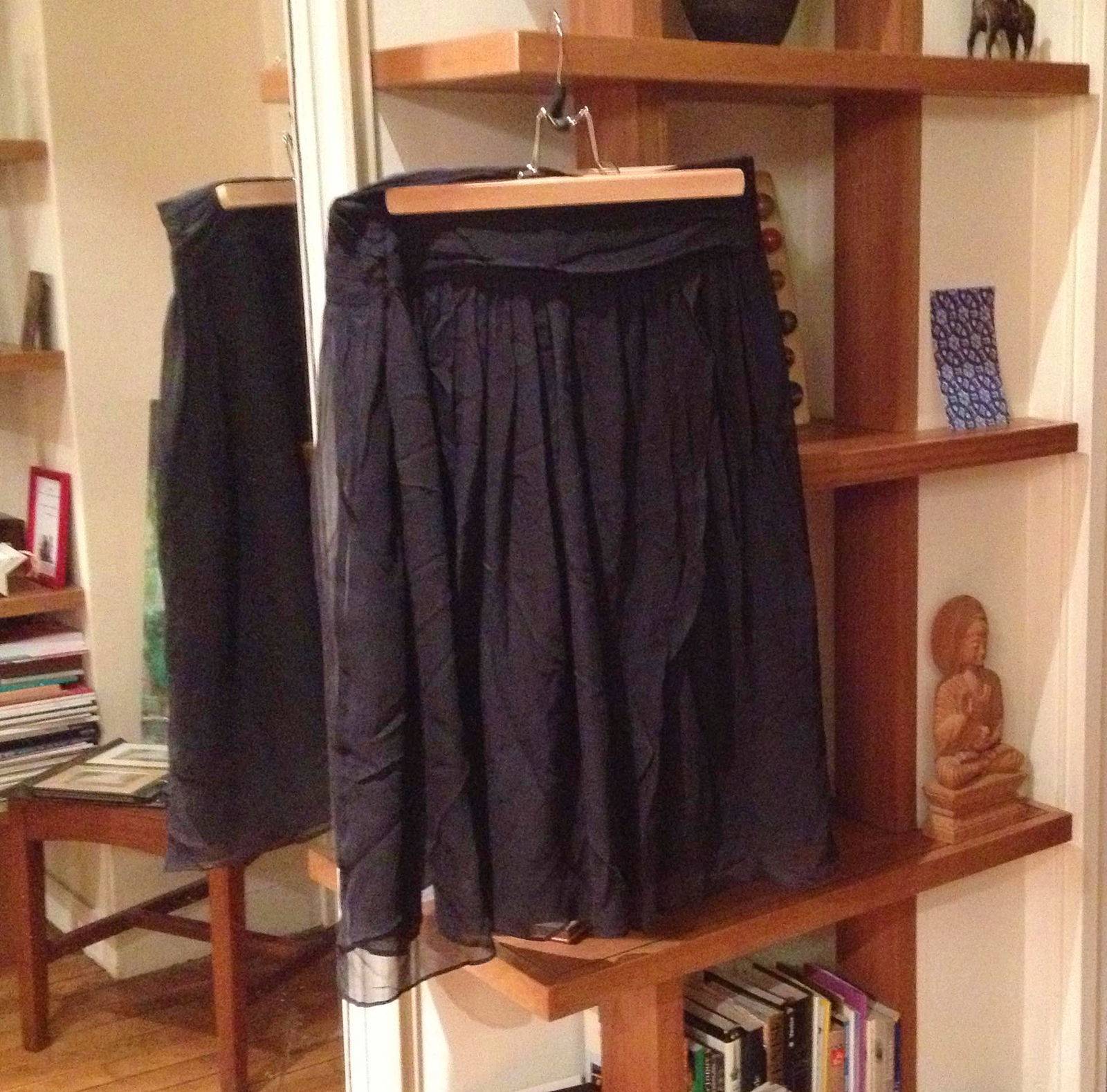 Jupe en voile de soie noire NAF NAF - taille 42