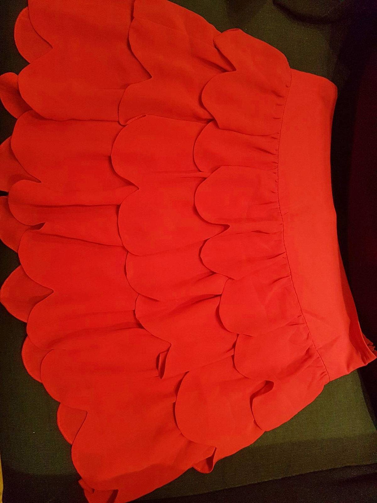 Jupe à volant rouge - Taille M