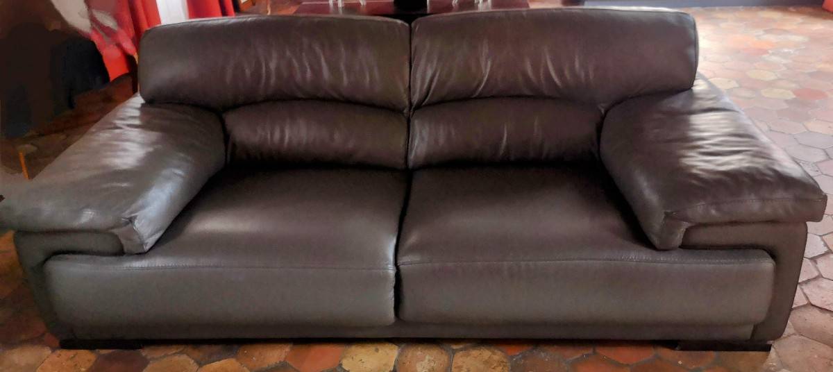 Vends canapé en cuir Roche Bobois