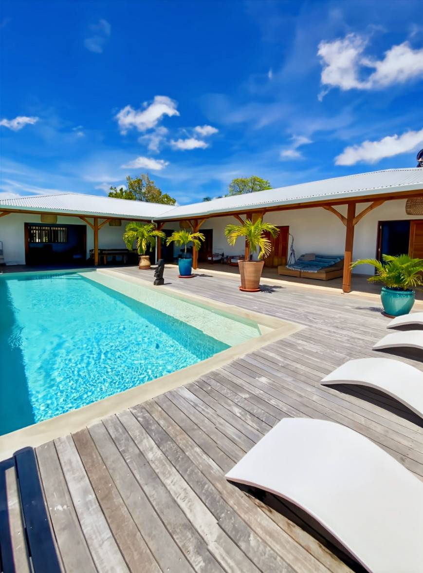 Loue villa de luxe avec vue mer - 8 couchages, 4 chambres - Marie-Galante